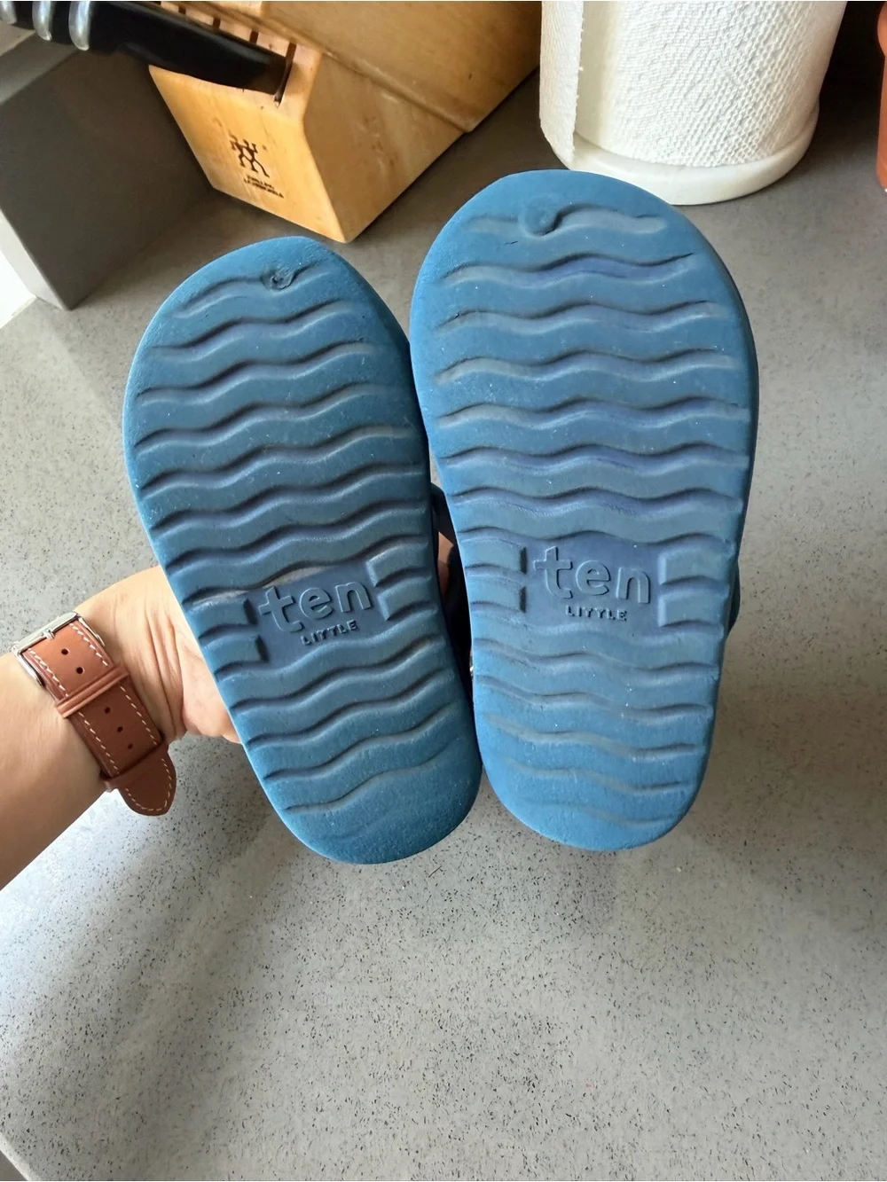 Ten Little Splash Sandals Blue 8 Water Shoes New